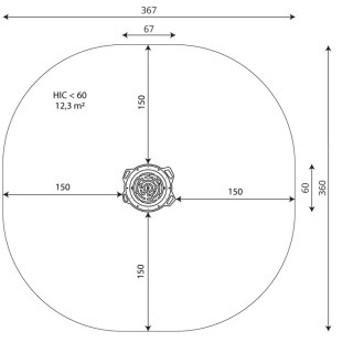 Jousituote Labyrintti. HDPE-levy.