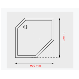 Suihkukaappi Elsa - 90 x 90 x 205 cm