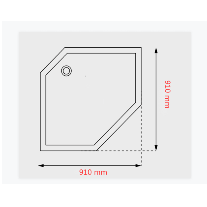 Suihkukaappi Elsa - 90 x 90 x 205 cm