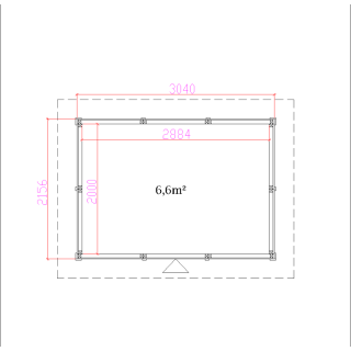 Polttopuuvarastopaketti Keski. 6,6m2