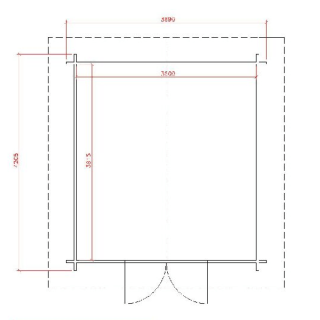 Puuvaja Suoraseinä 10m2